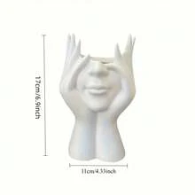 Creativo soporte de bolígrafos de almacenamiento multifuncional para oficina, decoración de soporte de brochas de maquillaje - Blanco - Ver 5