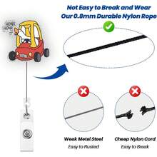 1 Peça Suporte Retrátil de Crachá com Pato Engraçado, Suporte de Crachá Versátil com Clipe Durável, Presente Fofo para Estudantes de Enfermagem, Professores, Médicos, Enfermeiros, Escritório, Trabalhadores - Pato de Carro