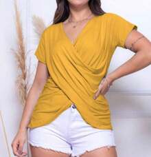 Women Blouses - Mustard - View 3