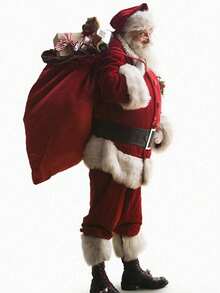 Conjunto de 5 piezas (1 parte superior, 1 pantalón, 1 sombrero, 1 barba, 1 cinturón) Disfraz de Papá Noel estilo Santa Claus para adultos, traje de Papá Noel de terciopelo dorado para Navidad, Halloween y actuaciones - Multicolor A - Ver 2