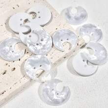 15/25 piezas Botones con forma de estrella y luna perlados, accesorios de ropa, manualidades hechas a mano, decoración DIY - Multicolor - Ver 11