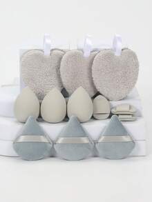 12pcs Reusable Double-Sided Makeup Remover Pads, Gentle Cleansing For Removing Heavy Makeup, Suitable For Mixing BB Cream, Foundation, Powder, Concealer, Blush, Eyeshadow To Create A Flawless Complexion, Expands When Wet, Latex-Free, Suitable For All Skin Types,Cheap,Stocking Stuffers,Makeup,Makeup Tools,Cheap Stuff,Gifts,Gifts For Women,Christmas Gifts - Multicolor - View 12