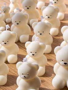 1pc Cute Cartoon Bear Candle Silicone Mold,Home Decor,Room Decor,Wedding Decor,Table Decor,Handmade Aromatherapy Candle Mold,Soap Mould,DIY Mini Bear Epoxy Resin Gypsum Mould,Gift For Woman,Birthday Gift,Best Friend Gifts,DIY Gift - Mold - View 5