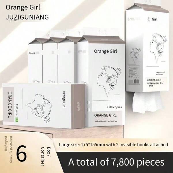 Hanging Tissue Paper Box, Large Capacity, Made Of Virgin Wood Pulp, Soft Facial Tissues, Embossed Texture, Wet Wipe Friendly