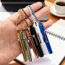 链式短款迷你触控笔，适用于智能手机和平板电脑，通用圆盘式触控电容笔，可夹在笔夹上，用于绘画和书写，可伸缩，可像珠宝吊坠一样隐藏，书写笔，隐藏式 - 彩色 - 查看 10