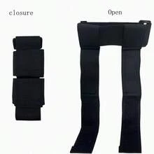 2pcs Adjustable Dumbbell Ankle Straps, Suitable For Leg Muscle Training And Fitness - Comfortable And Durable Design, Double Ring Closure - Black - View 3