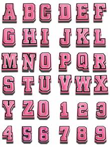 36 mặt hàng chữ màu hồng