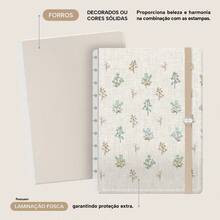 Front And Back Cover Iscool For Disc-Bound Notebook, Floral Stitching. - Desnudo - Ver 4