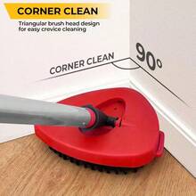 [Household Necessities]Scrub Brush For O Cedar RinseClean 2 Ank Sysem Scrubber Mop  Replacemens Hard Brisle Cleaning Brush For Shoer Floor Ub Kichen No Fi Easyring 1-Ank - Đỏ - Xem 5