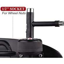 TODO EN UNO: La herramienta de skate tipo T tiene todo lo que necesitas para apretar o reparar tu patineta o monopatín. Funciona con todo tipo de monopatines y tablas largas, ideal para cambiar ruedas o limpiar rodamientos con facilidad.  INCLUYE: 3 tamaños de llaves de vaso (3/8", 1/2", 9/16") y un destornillador de cabeza estándar que se ajusta perfectamente a la parte superior del mango cuando no está en uso.  FÁCIL DE LLEVAR: Su diseño ligero (0.39 oz) permite transportarla fácilmente en tu mochila o bolsillo, brindándote acceso rápido y práctico en cualquier momento.  MATERIALES PREMIUM: Fabricada con acero de alta calidad y cubierta plástica ergonómica para un agarre cómodo, resistente y duradero.  GARANTÍA: Calidad garantizada. Si no quedas 100% satisfecho, cuentas con una garantía de reembolso de 30 días. ¡No esperes más y agrégala a tu carrito! - Negro - Ver 5