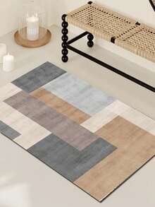 1pc Luxury Fashion Style Indoor Decorative Carpet, New Faux Wool Material Indoor Rug, Living Room Carpet, Sofa Carpet, Bedroom Carpet, Anti-Slip Bedside Mat, Dining Room & Kitchen Carpet, Office Chair Pad, Entryway Doormat, Outdoor Picnic Mat, Outdoor Camping Blanket - Multicolor 1 - View 12