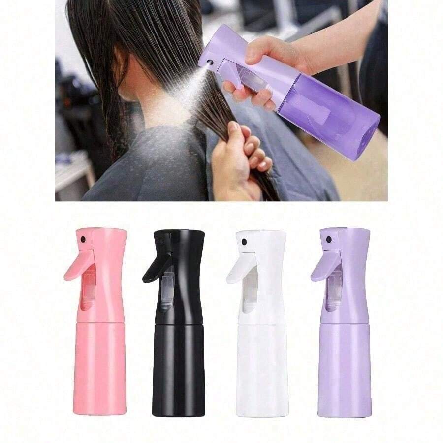1PC Refillable Continuous Fine Mist Spray Bottle, Superfine Spray Sprayer For Makeup, Hair, Skin Care, Home Cleaning, Salon, Gardening Plants - Multicolor - View 1