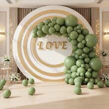 147 (1 Set) Retro Green Party Decoration Balloons Of Different Sizes, Balloon Wreath Arch Set, Unique Exploding Star Shaped Balloons, DIY Balloon Tree, Balloon Arch, Birthday, Wedding, Valentine's Day, Party Decoration, Festival, Wedding Balloon Bouquet, Balloon Set - Multicolor - View 8