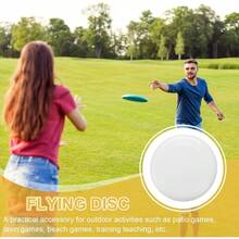 PATIKIL Flying Disc Colorful Plastic Flying Disk Flyer For Outdoor Sports Training Playing Lawn Game Durable And Lightweight Design Ideal For Outdoor Recreation Fitness Activities And Team Building Exercises - White - View 4