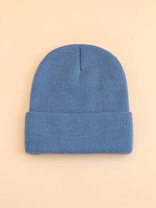 1pc Baby Solid Color Knitted Hat, Fashionable Casual Warm Knitted Cap, Adjustable Suitable For Baby Boys And Girls In Autumn/Winter - Multicolor - View 23