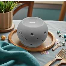 Ceramic Hollow Star Shaped Essential Oil Diffuser, Home Decor Ornament Incense Burner, Holiday Gift