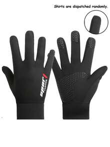 1 Pair Summer/Autumn Breathable Mesh Gloves - Smooth Elastic, Thickened Design, Unisex For Kids & Adults, Five-Finger, Ribbed Cuffs, Perforated Grip, Suitable For Skiing, Cycling And Outdoor Sports (Mixed Colors), Fashionable Youth Accessories, Children Sports Gloves - Multicolor - View 12