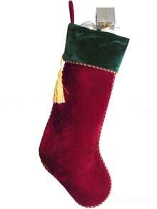 Calza Natalizia Blu Con Fiamma 45,7 Cm - Morbida In Cotone E Velluto, Con Gancio, Per Camino, Albero O Regali Personalizzati