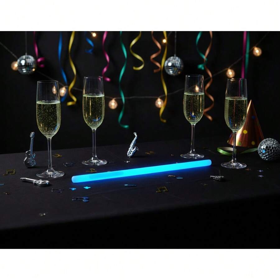 Barra luminosa de alta intensidad segura, usos múltiples para fiestas, deporte, educación familiar México; luz LED potente, material resistente, fácil de transportar y recargar, adecuada para actividades nocturnas y eventos. - Azul - Ver 1