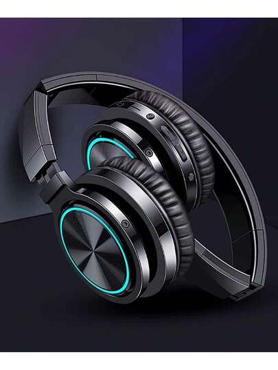 Auriculares inalámbricos Bluetooth, sonido estéreo de alta definición, diseño circumaural, micrófono integrado, graves profundos, 20 horas de reproducción, carga rápida, imprescindibles para viajar.