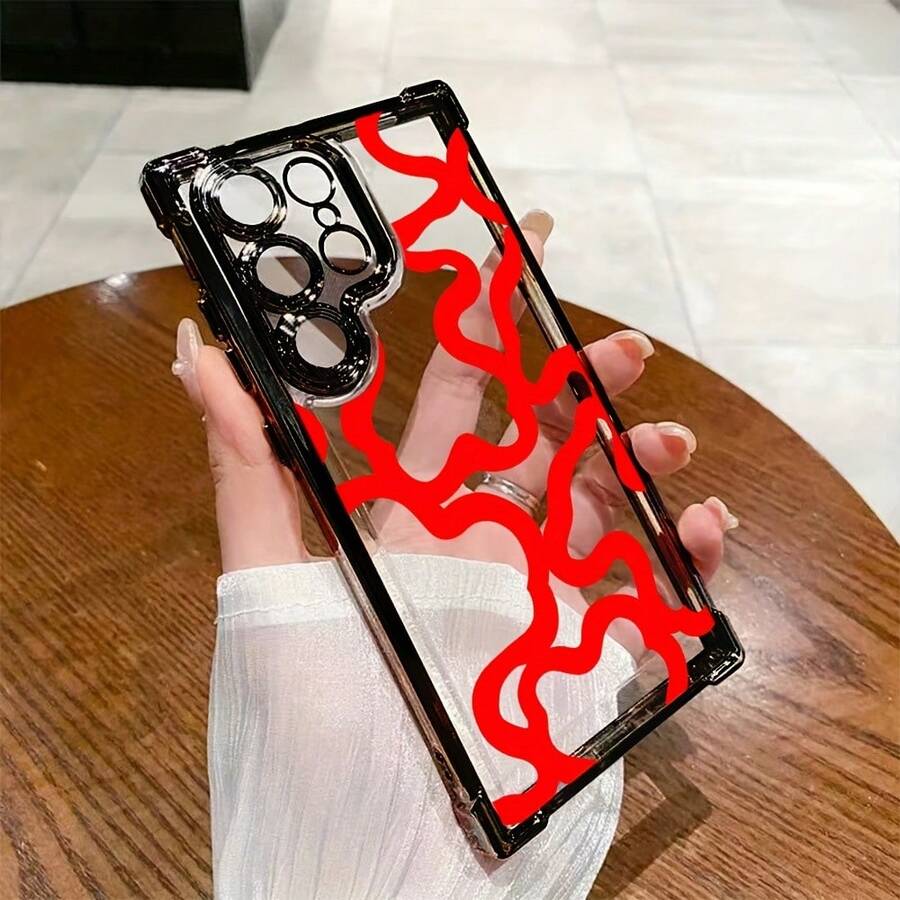 Funda de Teléfono Red Line para Samsung Galaxy S25 S24 S23 S22 S21 FE Ultra Plus 4G 5G a Prueba de Golpes, Cubierta Trasera Transparente y Suave - Colores mixtos - Ver 1