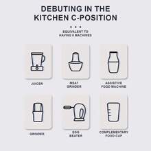 SOKANY SK-1711-4 1000W 四合一手持搅拌机套装，包含多功能搅拌轴、打蛋器、切碎器和量杯，适用于食品加工和婴儿辅食搅拌。 - 美規A型插(110-127V) - 查看 3