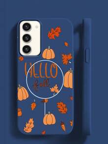 Custodia magnetica opaca con motivo a zucca per Samsung Galaxy S22+ S23+ S22 Plus S23 Plus S22 Ultra S23FE S23 Ultra, custodia protettiva in TPU morbida e antiurto