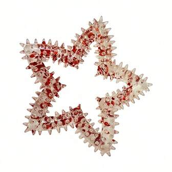 New 5-Pointed Star Self-Entertaining Chew Toy, TPR Material, Teeth Cleaning, Easy To Clean, Flexible, Suitable For Cats And Small/Medium Dogs