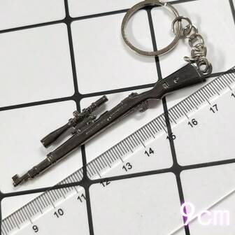 98K 煎锅三层头盔金属钥匙扣游戏配件