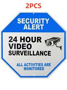 Warnschild - Überwachungskamera Schild, reflektierendes Sicherheitsschild, Betreten verboten Schild, CCTV Überwachungsschild, Outdoor Heim-Sicherheitskamera Schild