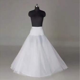 1 st svart krinolinunderkjol för dam, 2-lagers stålring, lämplig för formella tillfällen och jul-/Halloweendräkter