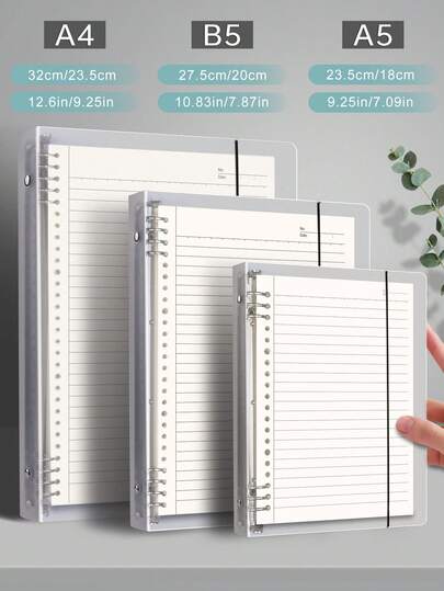 1pc Wire-Bound Notebook With Removable Soft Cover And Loose-Leaf Folder For Middle/High School Students, A5/B5/A4 Three Sizes Optional, 60 Sheets/120 Pages Back To School