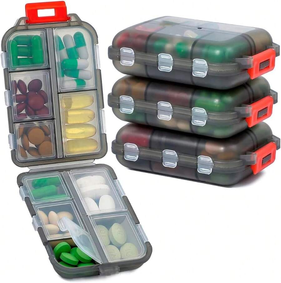 Medicine Boxes & Jars & Chests - Blue and Translucent - View 1