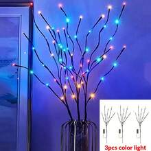 1/2/3 pezzi 20 LED Ramo decorativo luminoso fai-da-te marrone, lampada ramo artificiale, a batteria, luce notturna fatata per interni, a forma di ramo, lampada decorativa da tavolo, decorazione camera da letto, luce decorativa per la casa, decorazione natalizia - Castano - Visualizzare 16