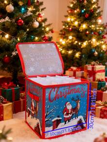 4-Layer Christmas Ornament Storage Box With Dividers And Handle, Holds Up To 64 Ornaments Up To 3 Inches In Diameter, Holiday Decoration Accessories Container, Christmas Decoration Storage Box, Ornament Storage, Decoration Storage Box, Plastic Ornament Storage Box, Christmas Storage Container