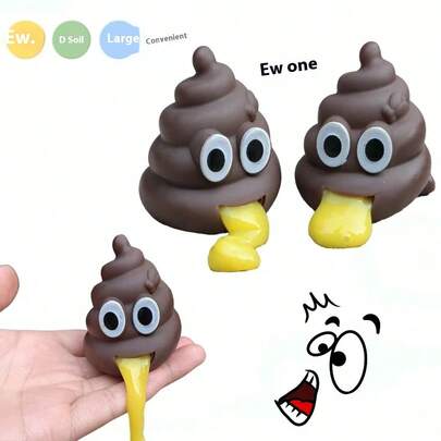 1pc 2025 New Gag Toy - Vomiting Yolk-Goh Stress Relief Ball, Disgusting Yolk-Goh Squeeze Toy, Birthday/Christmas/Perfect Gift, Collection Display, Hobby