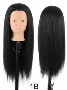 专业长直发模特头，非常适合编发、剪发和造型练习，美容培训用人头