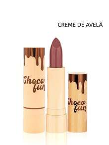 Soft Matte Choco Fun Lipstick With Castor Oil FZ20086 - Fenzza - CREME DE AVELÃ - View 2