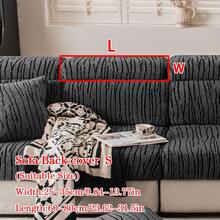 1 Vỏ bọc đệm ghế sofa bằng nhung mềm Jacquard dày ấm áp chống trượt, kiểu dáng mềm mại, thân thiện với làn da, chống thú cưng, vải bọc ghế sofa co giãn, chống trầy xước mùa thu/đông, phù hợp cho ghế sofa kết hợp hình chữ L và ghế sofa 1/2/3/4 chỗ ngồi (Bán riêng lẻ) - Màu xám đen - Xem 13