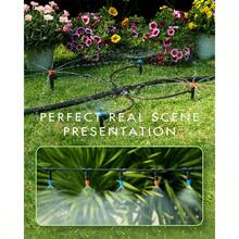240FT Drip Irrigation System Kits - Automatic Garden Watering Sprinkler With 1/2 1/4 Inch Tubing Hose Patio Misting Plant Irrigation Water Equipment Quick Connector For Greenhouse Flower Beds Lawn Efficient Water Distribution And Easy Installation For Outdoor Gardens And Indoor Greenhouses - 240英尺 33英尺 主管道 207英尺 14號管道 - 查看 6