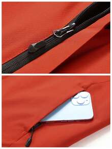 Men's New Graphene Windproof Waterproof Outdoor Padded Coat, Winter - Red - View 9