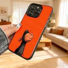 Cubierta de teléfono con diseño de llama divertida naranja para iPhone 14 Pro Max funda protectora con estampado de animal gracioso ideal para uso diario y regalos creativos Aplicable a teléfonos Apple y Galaxy. - Blanco - Ver 6