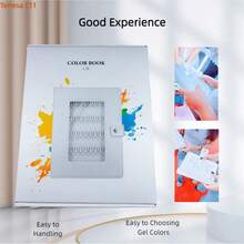 150 piezas Libro de exhibición de esmalte de uñas removible - Tarjeta de color de gel de plástico. Álbum de hojas sueltas desmontable para almacenar y exhibir esmalte de uñas de gel. Instalación fácil, sin necesidad de pegamento: Nuestro álbum de tarjetas de color de esmalte de uñas de 120 colores adopta un diseño de hebilla de tarjeta fija, simplemente inserte la tarjeta de placa de uñas de repuesto, estable y , no se caerá. - transparente - Ver 6