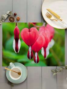 1pc Customizable Linen Photo Placemat, Personalized With Loved Ones, Pets, Friends, Heat-Resistant Kitchen Coaster, Suitable For Christmas, Wedding, Holiday Party, Mother's Day, Father's Day, Thanksgiving, Home, Hotel, Restaurant, Party Table Decor