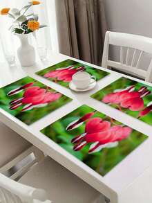 1pc Customizable Linen Photo Placemat, Personalized With Loved Ones, Pets, Friends, Heat-Resistant Kitchen Coaster, Suitable For Christmas, Wedding, Holiday Party, Mother's Day, Father's Day, Thanksgiving, Home, Hotel, Restaurant, Party Table Decor