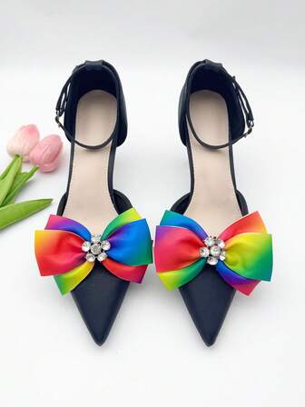 2 piezas Clips de zapato multicolor minimalistas, Clips de zapato desmontables, Clips de zapato para tacones altos de boda, novia y fiesta