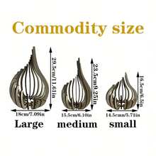 Wooden Table Centerpiece, Candlelight Accent For Living Room, Dining Table, Wedding, Party Decor - Home Decoration Gift Idea, Candle Holder Decor, Ambient Lighting, Sleek Design, Handcrafted Elegance - Light White - View 6