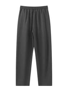 Pantalones deportivos casuales con forro térmico para mujer, gruesos para otoño/invierno - Gris Oscuro - Ver 6