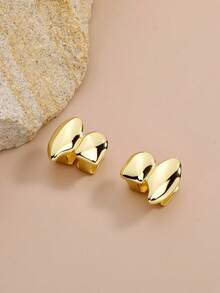 مجموعة من 2 قطعة من أغطية الأسنان المزركشة ذات السطح الناعم والمصقول على شكل أنياب للنساء والرجال، إكسسوارات مجوهرات بتصميم بانك روك للاحتفالات والكوسبلاي وعيد الميلاد