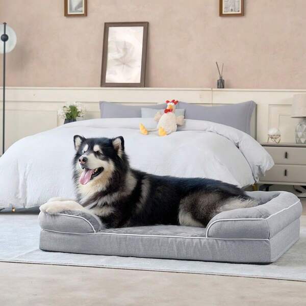 Dog Bed, Large Dog Sofa Beds For Medium,Waterproof Memory Foam Dog Bed For Couch With Removable Washable Cover...